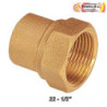 ENLACE HEMBRA LATÓN  22 - 1/2"