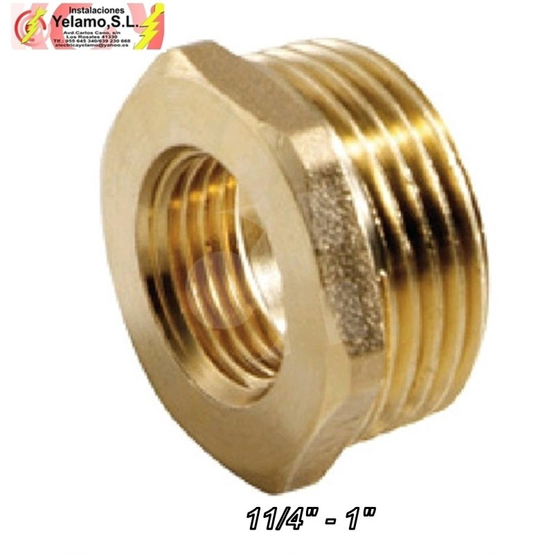 REDUCCIÓN LATÓN 11/4" A 1"