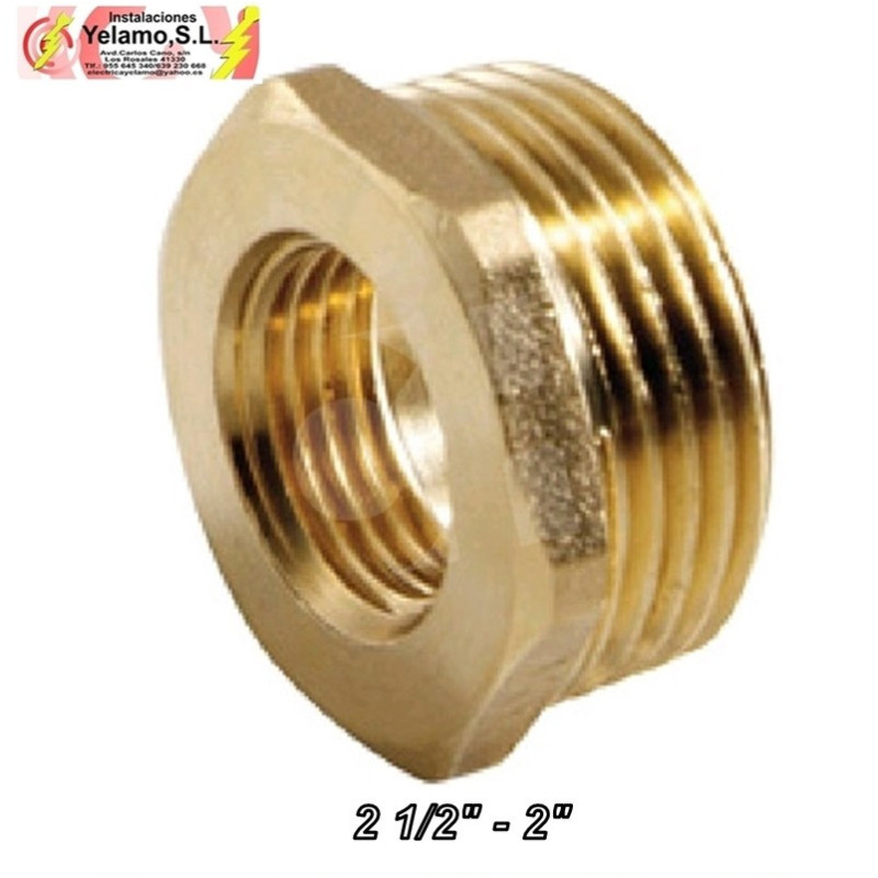 REDUCCIÓN LATÓN 2 1/2" A 2"