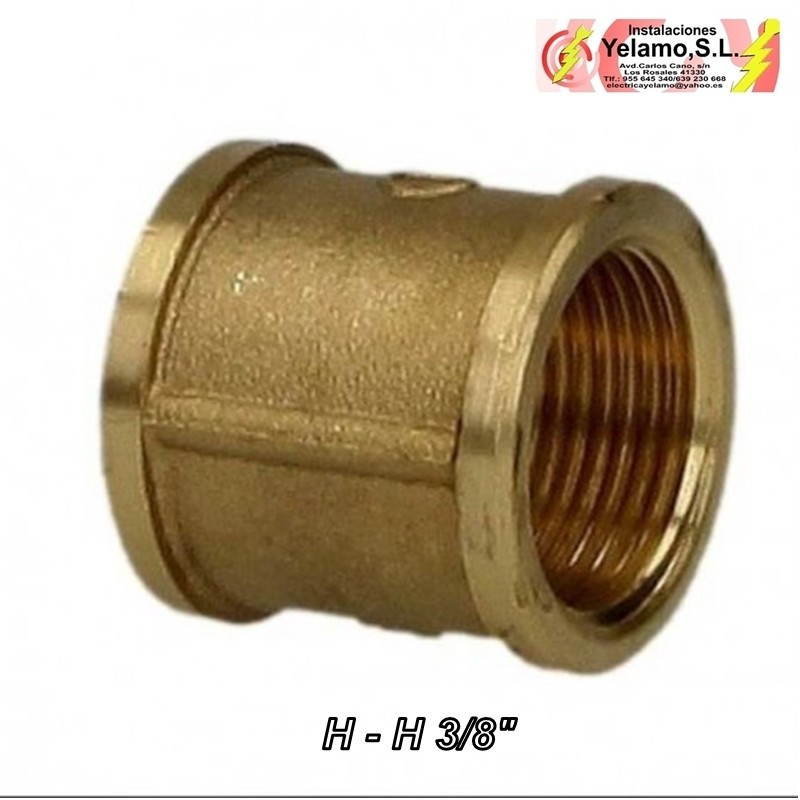 MANGUITO LATÓN H-H 3/8"