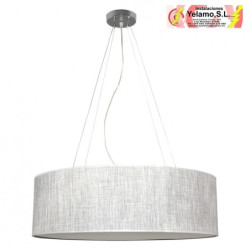 COLGANTE ASUNCION 4XE27 GRIS REGX80D