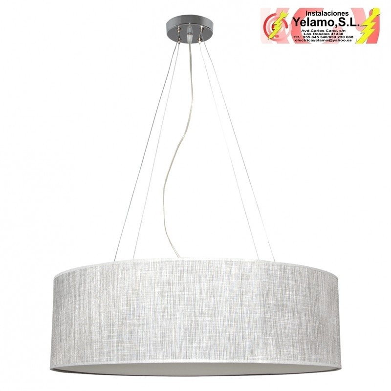 COLGANTE ASUNCION 4XE27 GRIS REGX80D