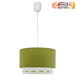 COLGANTE TRAZOS 1XE27 VERDE 30D