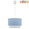COLGANTE TRAZOS 1XE27 CELESTE 30D