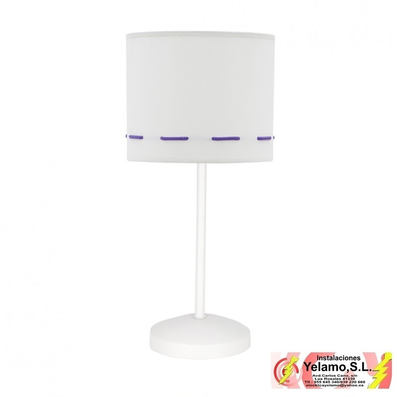 SOBREMESA TRAZOS 1XE14 LILA 17D