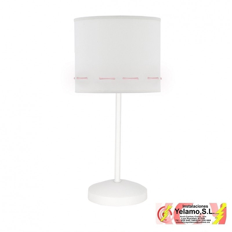 SOBREMESA TRAZOS 1XE14 ROSA BEBE 17D