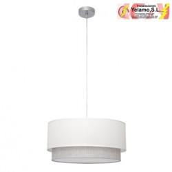 COLGANTE KENYA 3XE27 BLANCO/GRIS REG.50D