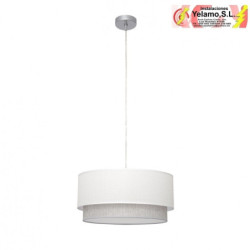 COLGANTE KENYA 3XE27 BLANCO/GRIS 40D