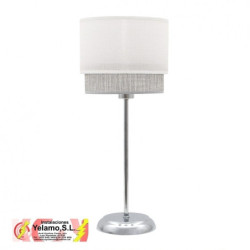 SOBREMESA KENYA 1XE14 BLANCO/GRIS 18D