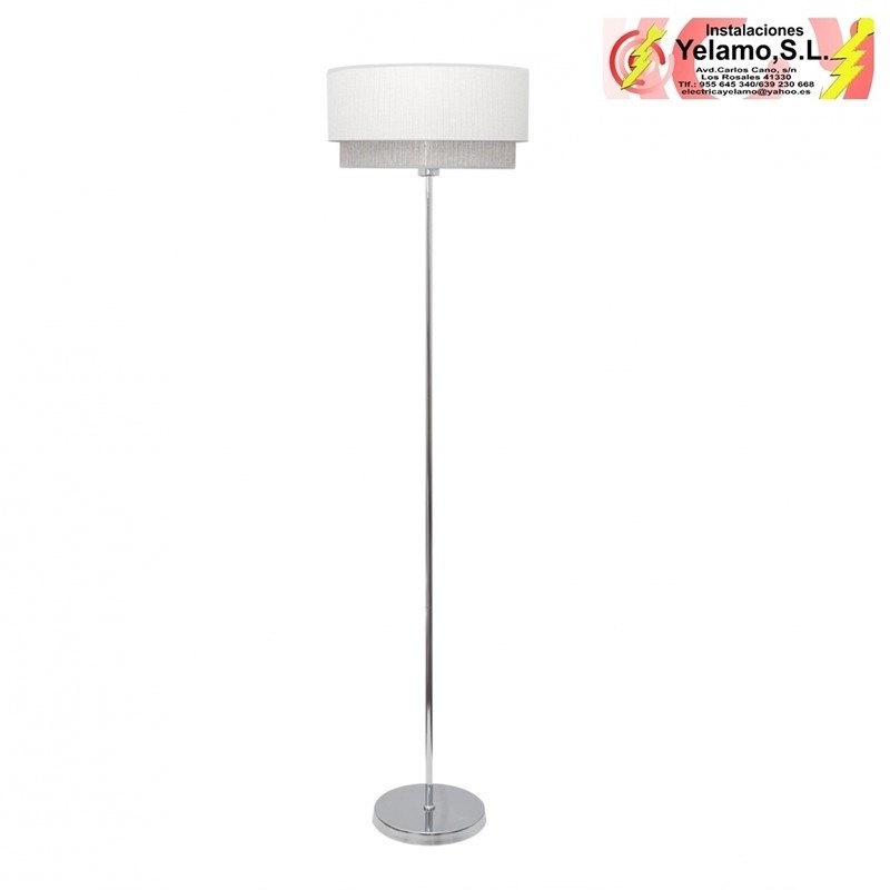 PIE SALON KENYA 1XE27 BLANCO/GRIS 40D