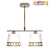 LAMPARA DALIA 2XE14 BLANCO/ORO