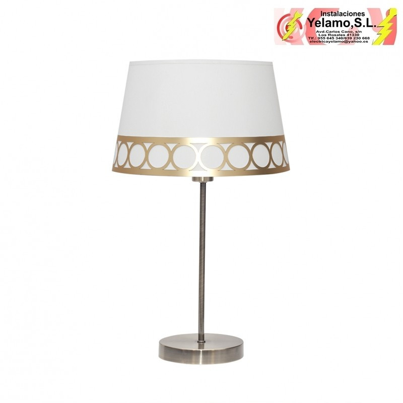 SOBREMESA DALIA 1XE14 BLANCO/ORO