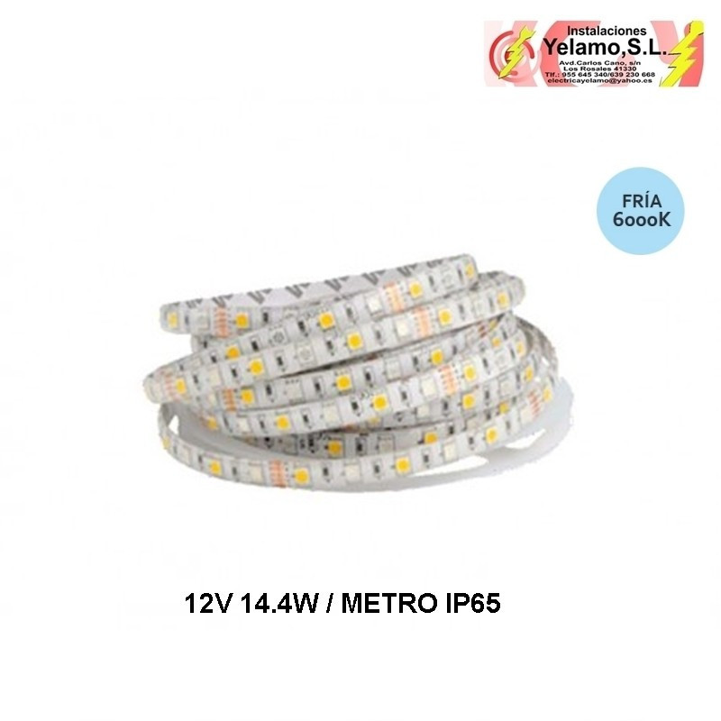 METRO TIRA LED 12V 6000K IP65 14.4W X METRO