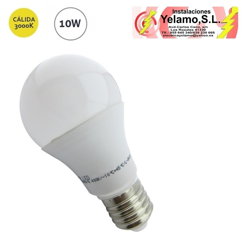 BOMBILLA LED 7W E-27 ESTANDAR 3200 K