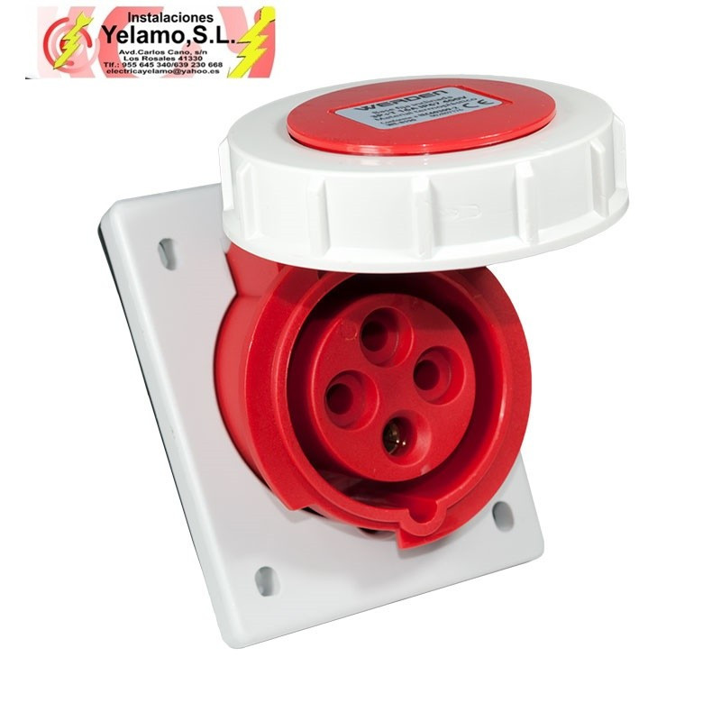 BASE EMPOTRADA CETAC 3P+T 16A