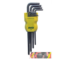 JUEGO LLAVES TORX 8 PIEZAS LARGAS MOTA