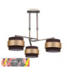 LAMPARA BREMEN CUERO/MARRON-ORO 3XE14 (REGX40)