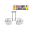 LAMPARA 4DH BREMEN CROMO/BLA-PL 4XE14 REGX60D