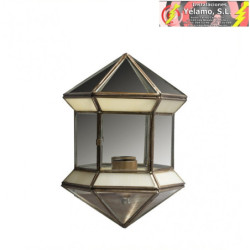 APLIQUE HEXAGONAL OPALINA 26X20