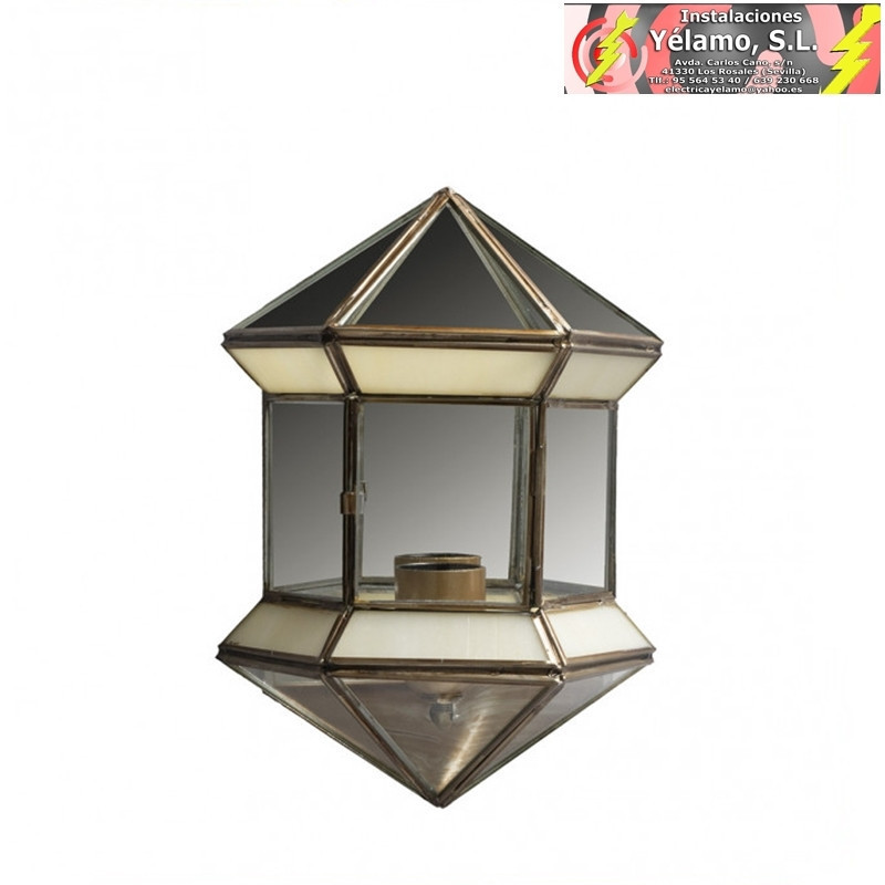 APLIQUE HEXAGONAL OPALINA 26X20