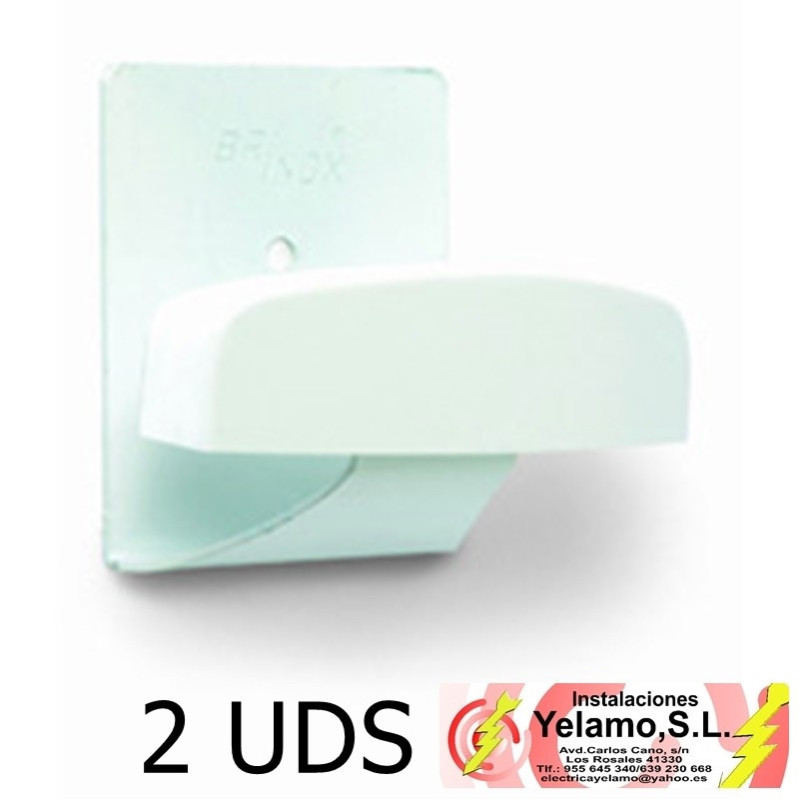 PERCHA GRANDE ADHESIVO LACADO BLANCO BLISTER 2 UNIDADES