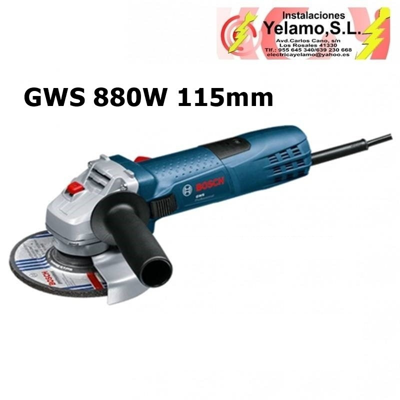 AMOLADORA BOSCH GWS 880W 115mm