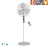 VENTILADOR DE PIE CALMA BL.3 VEL. 45W.3 ASPAS 43 D C/ REMOTO. TEMPORIZADOR 0,5-7,5h