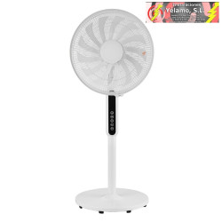 VENTILADOR DE PIE TORBELLINO BLANCO 3VELOCIDADES 60W 13ASPAS REGX41X41 DISPLAY OSCILANTE,REMOTO,TEMPORIZADOR