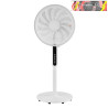 VENTILADOR DE PIE TORBELLINO BLANCO 3VELOCIDADES 60W 13ASPAS REGX41X41 DISPLAY OSCILANTE,REMOTO,TEMPORIZADOR