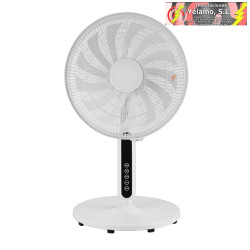 VENTILADOR DE PIE TORBELLINO BLANCO 3VELOCIDADES 60W 13ASPAS REGX41X41 DISPLAY OSCILANTE,REMOTO,TEMPORIZADOR
