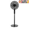 VENTILADOR DE PIE TORBELLINO NEGRO 3VELOCIDADES 60W 13ASPAS REGX41X41 DISPLAY OSCILANTE, REMOTO, TEMPORIZADOR