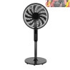 VENTILADOR DE PIE TORBELLINO NEGRO 3VELOCIDADES 60W 13ASPAS REGX41X41 DISPLAY OSCILANTE, REMOTO, TEMPORIZADOR