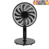 VENTILADOR DE PIE TORBELLINO NEGRO 3VELOCIDADES 60W 13ASPAS REGX41X41 DISPLAY OSCILANTE, REMOTO, TEMPORIZADOR
