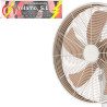 VENTILADOR DE PIE ALCAÑIZ BLANCO/HAYA 3VEL.50W.5ASPAS OCSILANTE Y ROTATORIO REGX45X37cm