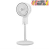 VENTILADOR DE PIE TALAMO BLANCO/CROMO 50W 3VEL REGX33X33cm OSCILANTE FIJO Y ROTATORIO