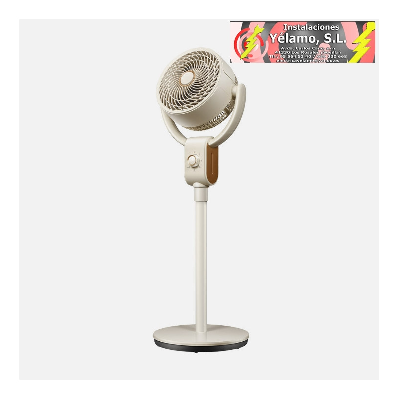 VENTILADOR DE PIE MONTENEGRO BEIS/HAYA 40W 3VELOCIDADES 3ASPAS FIJO Y ROTAT.91,5X32X30,5cm