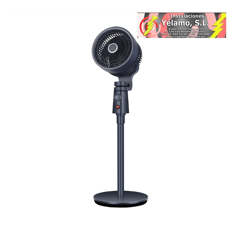 VENTILADOR DE PIE MONTECRISTO GRANITO 40W 3VELOCIDADES 3ASPAS FIJO Y ROTATORIO 102X30,5X30,5cm