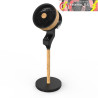 VENTILADOR PIE BIZANCIO NEGRO/HAYA 50W 3VELOCIDADES 95X30X30 OSCILANTE,TACTIL DISPLAY,REMOTO Y TEMPORIZADOR