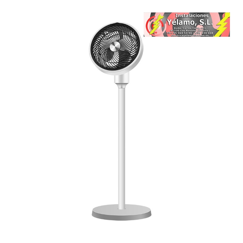 VENTILADOR DE PIE VENCEJO BLANCO/NEGRO 45W 3VELOCIDADES 32/105X34,5X34,5cm C/REMOTO Y TEMPORIZADOR