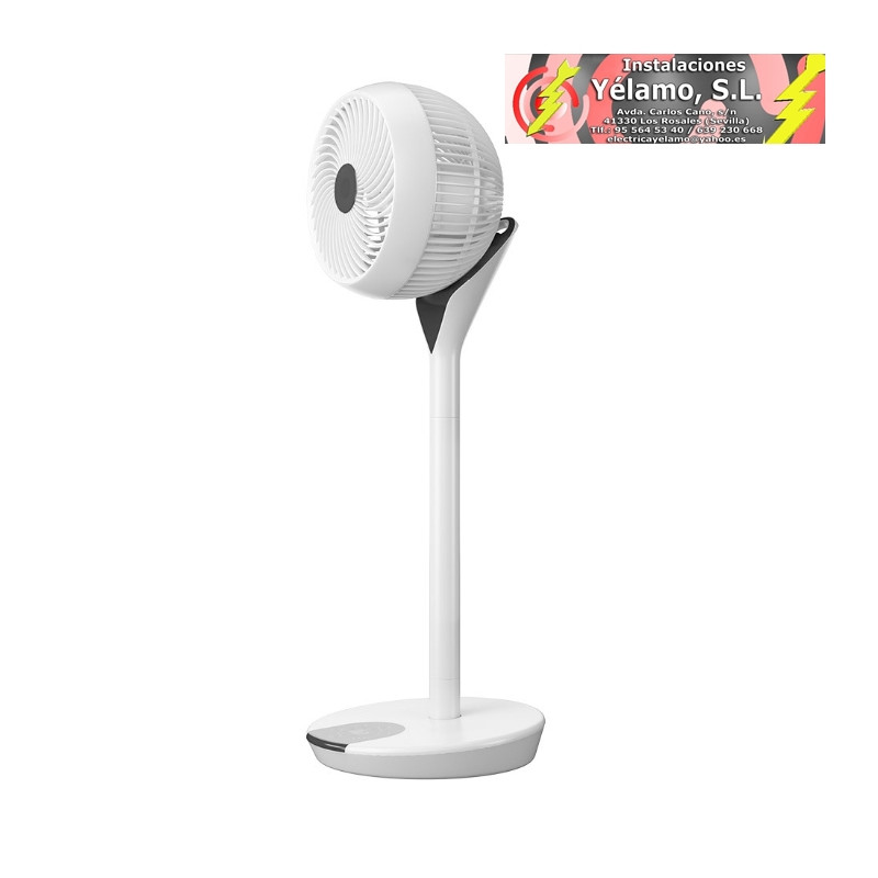 VENTILADOR DC 2 EN 1 SINTRA BLANCO 35W 12VEL OSCILACION.3D REMOT.TEMPORIZ.54/89X32X32cm