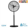 VENTILADOR DE PIE AFRICO 120W NEGRO REGX55X55 cm 3 VELOCIDADES FIJO Y ROTATORIO