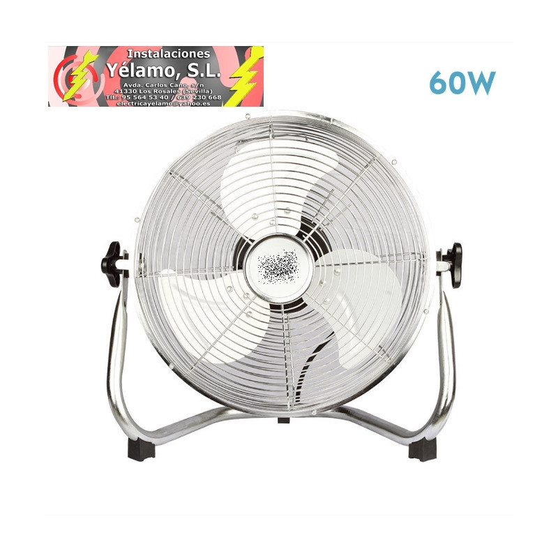 VENTILADOR INDUSTRIAL LIBIS 60W CROMO 40D 3 VELOCIDADES 44X48,5X27,5 cm