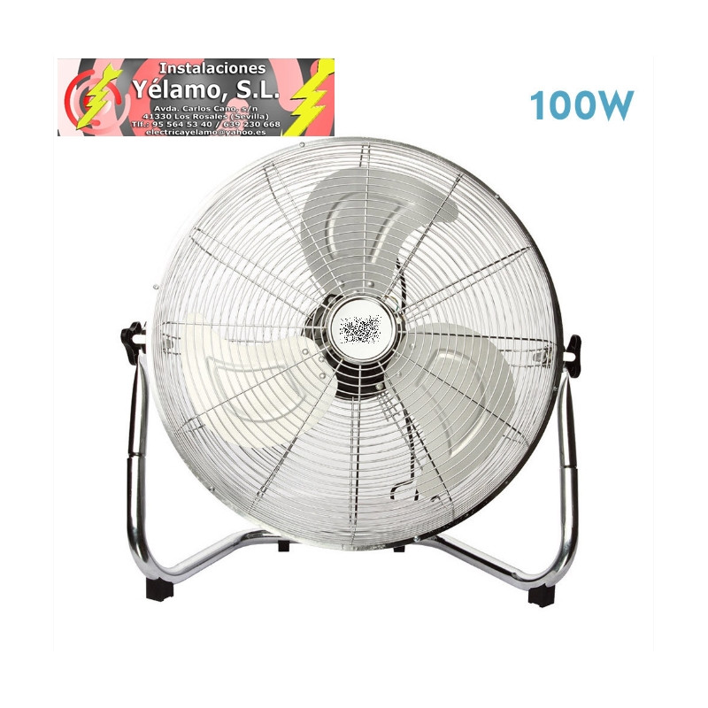 VENTILADOR INDUSTRIAL LIBIS 100W CROMO 52D 3 VELOCIDADES 54X56X22 cm