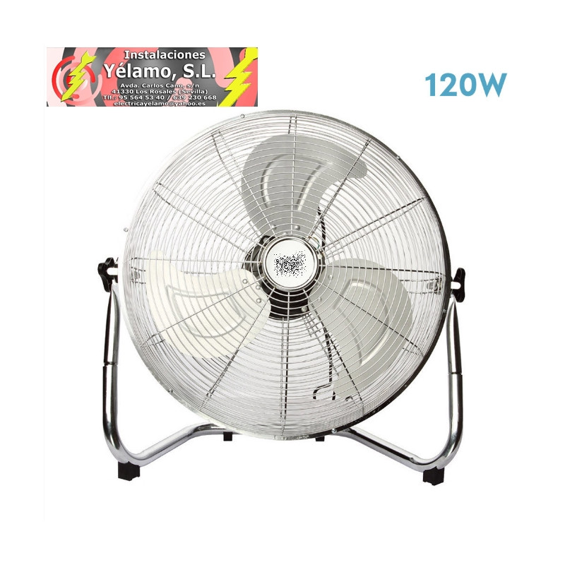VENTILADOR INDUSTRIAL LIBIS 120W CROMO 55D 3 VELOCIDADES