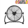 VENTILADOR INDUSTRIAL MIDAS 120W NEGRO/CROMO 55D 3 VELOCIDADES, ORIENTABLE 59X62X22 cm