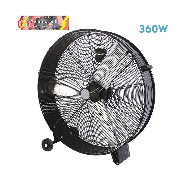 VENTILADOR INDUSTRIAL MAXIMUM 360W NEGRO