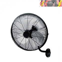 VENTILADOR PARED ARRECIFE 60W NEGRO/PLATA 40D 3 VELOCIDADES ORIENTABLE Y OSCILANTE