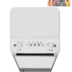 CLIMATIZADOR EVAPORATIVO GLACIAR BLANCO 80W 3VELOCIDADES 7L HUMIDIFICADOR, ORIENTAB.ACUM.FRIO 56X23,5X26cm