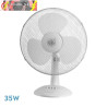VENTILADOR SOBREMESA CAPE MEDIANO BLANCO 3 VELOCIDADES 35W OSCILANTE 3 ASPAS BLANCAS 47,5X34X20cm