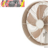 VENTILADOR SOBREMESA ALCAÑIZ BLANCO/HAYA 3 VELOCIDADES 45W 5 ASPAS OSCILANTE Y ROTATORIO 59X35X28cm